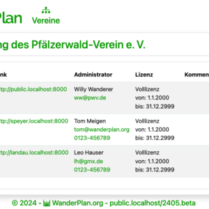 Aus WanderPlan wird VereinsManager!